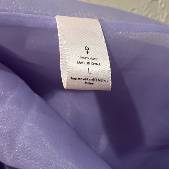 Selkie The Lilac Puff Dress - Picture 6 of 8